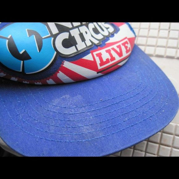 Nitro Circus Live Blue Baseball Cap Mesh Back American Flag Stars Stripes Bomb - Picture 2 of 6